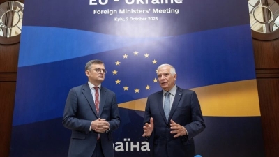 In Kyiv, EU assures Ukraine of lasting support amid signs of fatigue