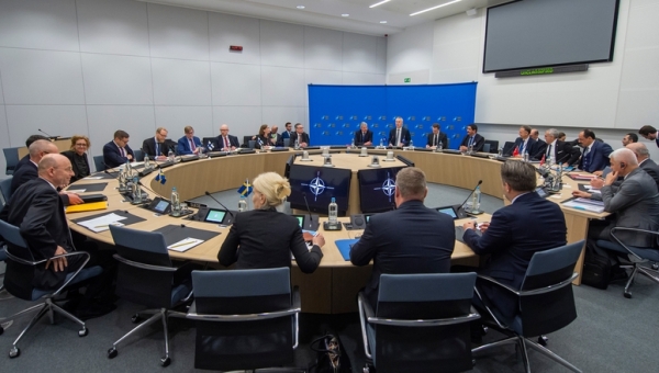 NATO Secretary General Stoltenberg hosts meeting of senior officials from Turkey, Finland &amp; Sweden